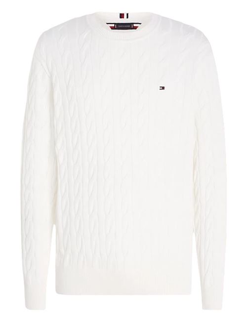 White men's cotton sweater Tommy Hilfiger | MW0MW33132YBH.YBH